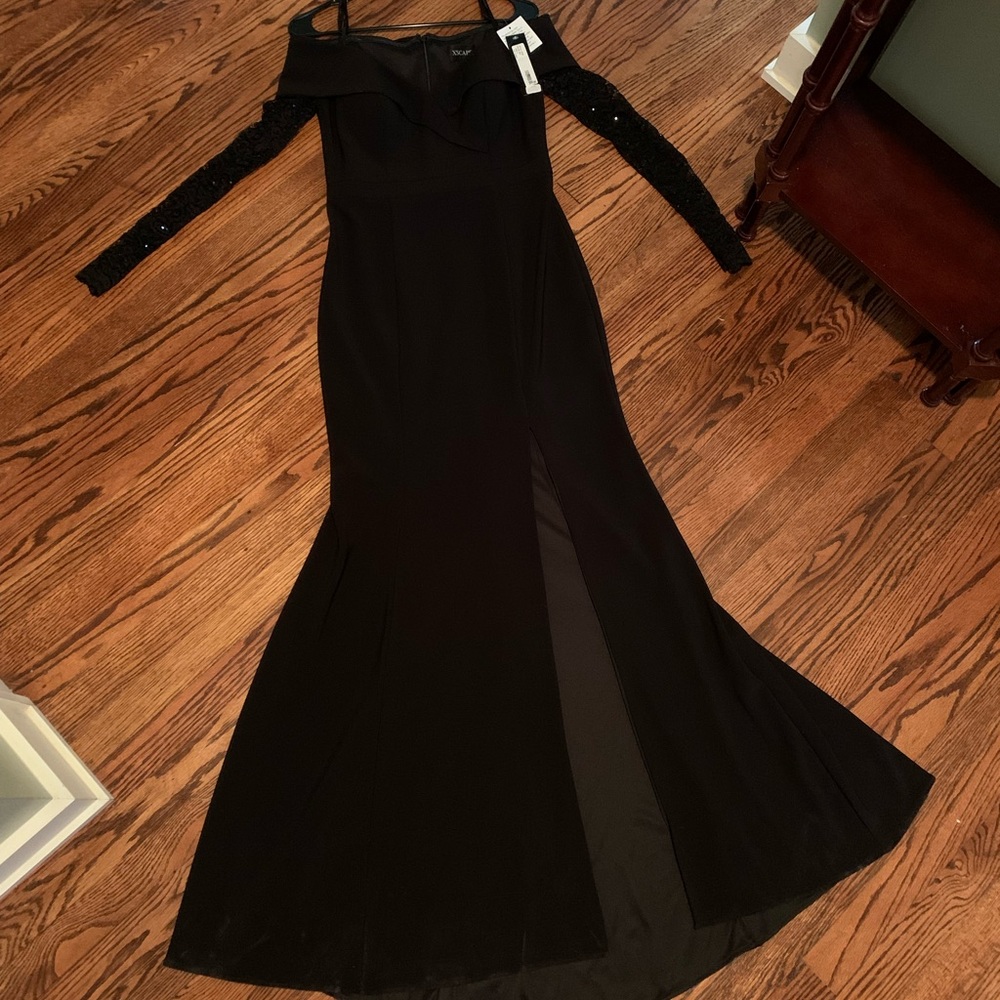 XSCAPE Formal Black Dress.  No tags . One time used